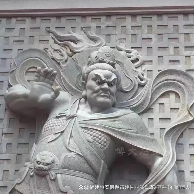 风水布局中的作用石雕哼哈二将在(图2)